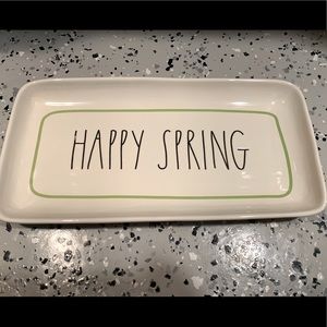 Rae Dunn “HAPPY SPRING” tray